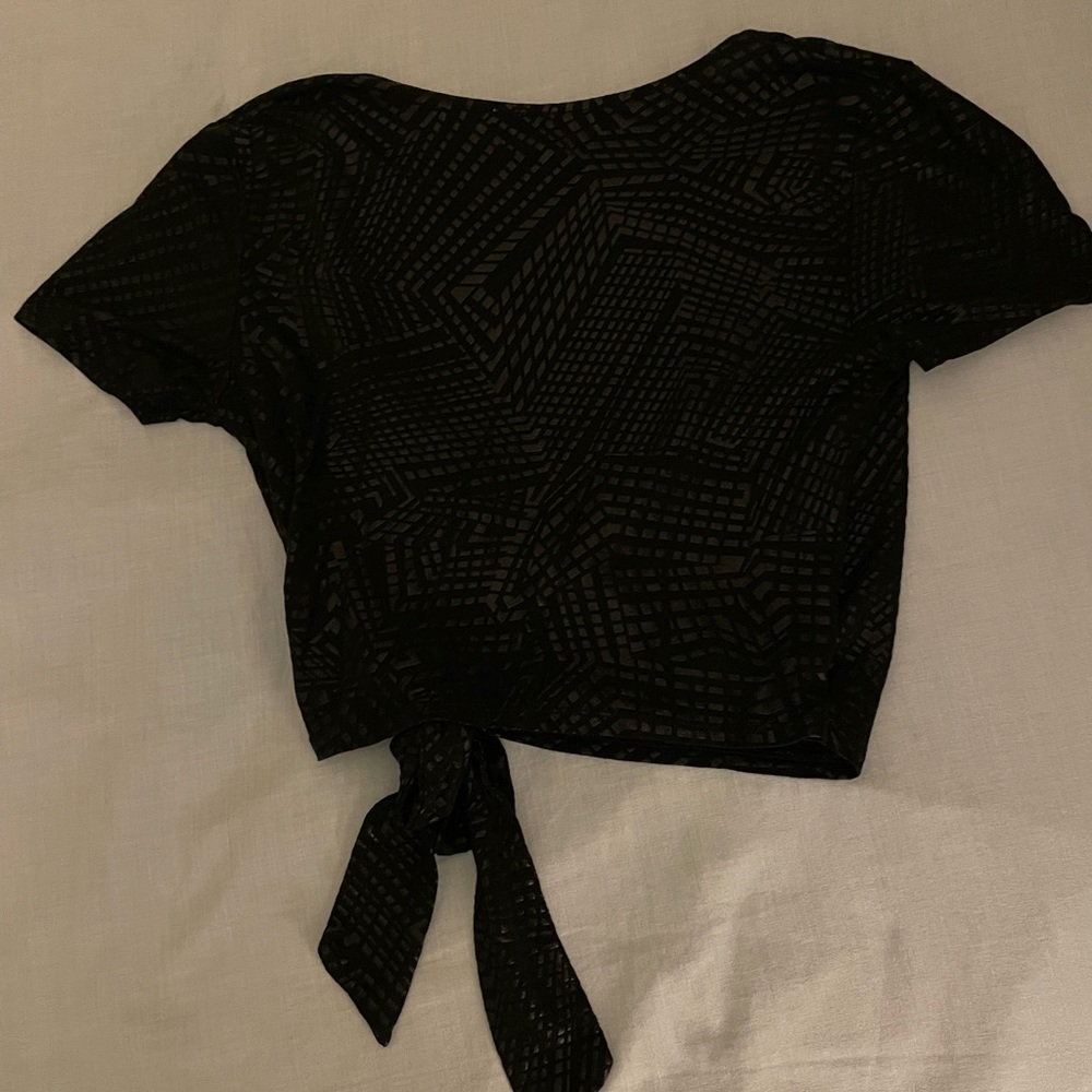 Black Wrap Top